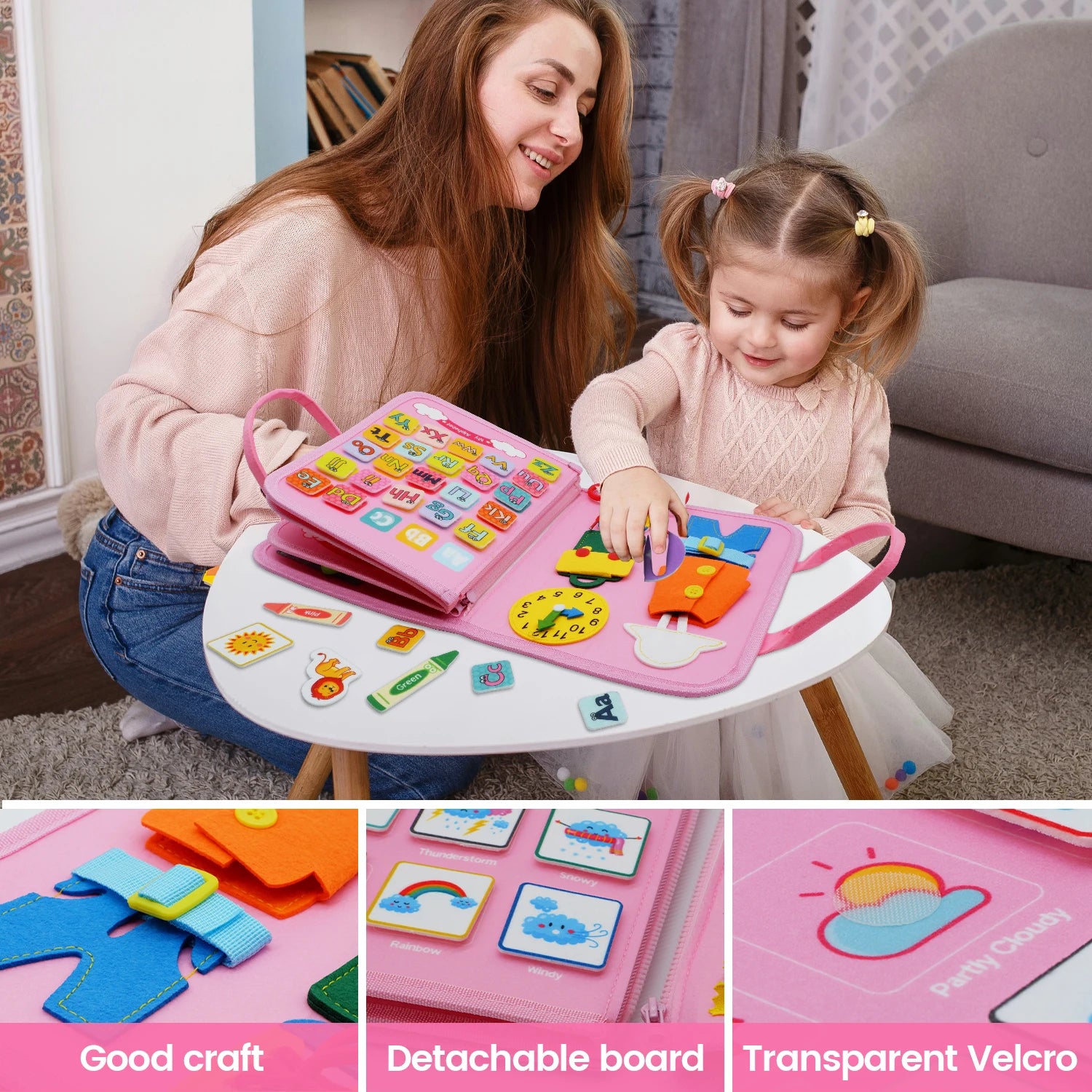 Busy Board Montessori Toys for Toddler Busy Book Sensory Preshool Early Education Learning Fine Motor Skills Toys For Children