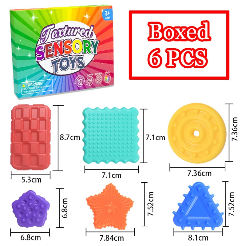 Montessori Shape Texture Sensory Toys Sensory Integration Training Parish Teaching Aids Sensory Play Tactile Anxiety Relief Toys
