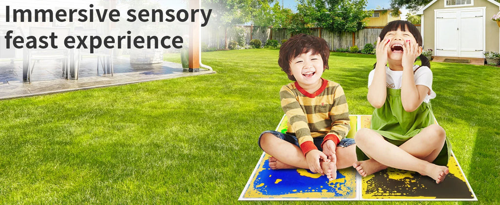 Hot Sale Liquid Sensory Mat 3-12 Years Old Kids Early Education Stress Relief Touch Play Mat Puzzle Sensory Development Water Ma