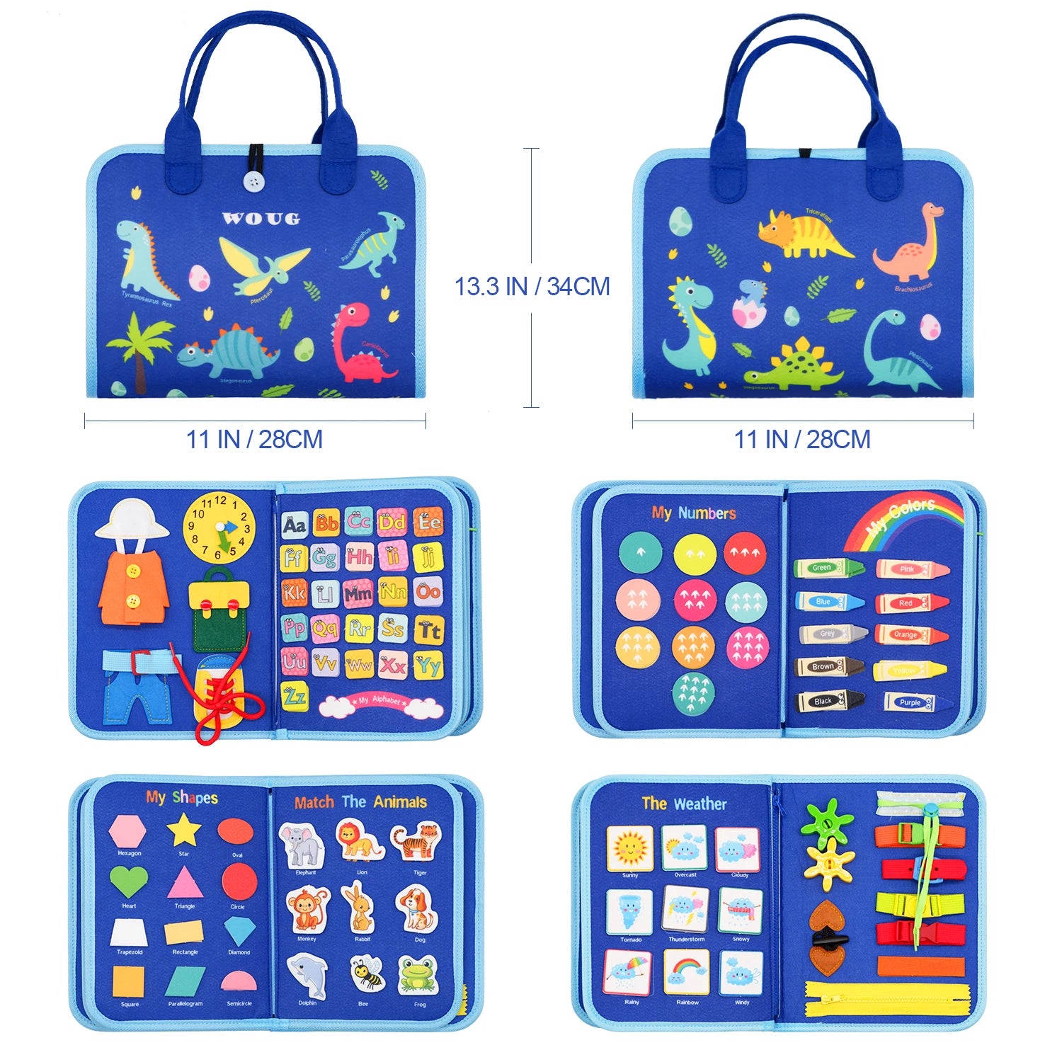 Busy Board Montessori Toys for Toddler Busy Book Sensory Preshool Early Education Learning Fine Motor Skills Toys For Children