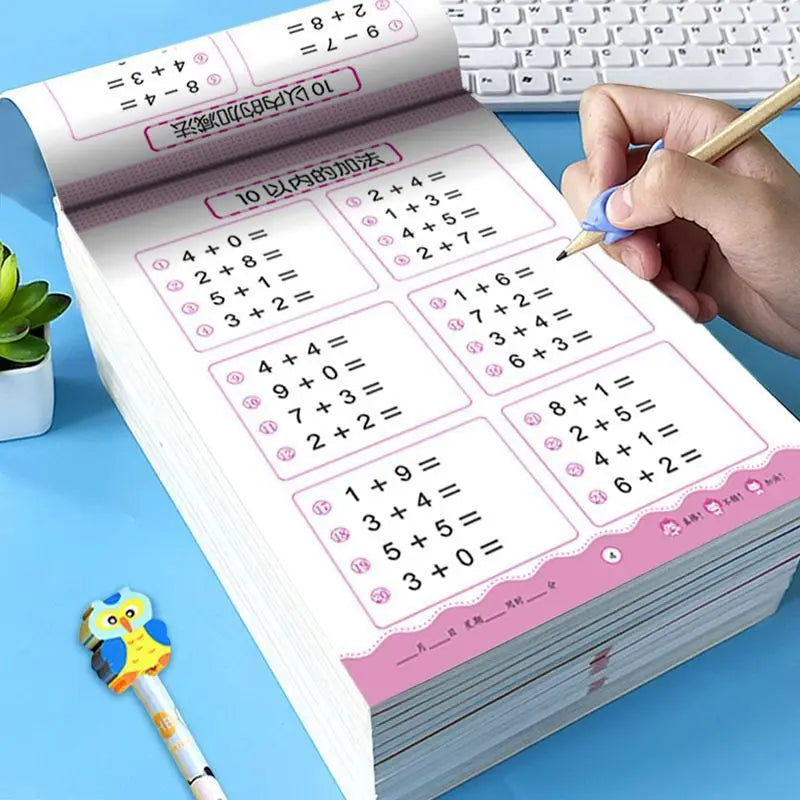 Children's Math Exercise Book, Math Improvement Tool: Addition and Subtraction Within 100, Ideal Math Education Workbook, Back-To-School Gift.
