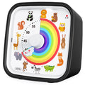 Visual Timer with Silicone Case, Land Animal Dial Countdown Timer with Optional Alarm, Silent Time Management Too