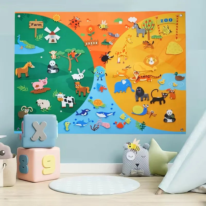 My First Daily Calendar Circle Time Preschool Classroom Learning Toys Daily Routine Chart for Kids with Autism Learning Material