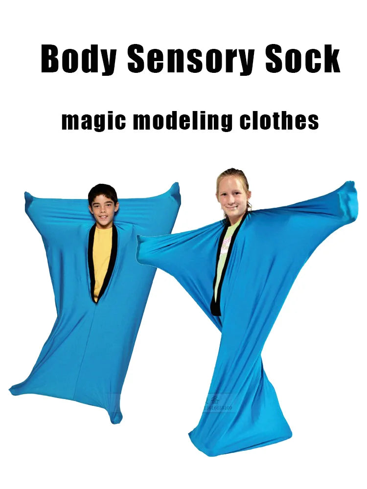 Body Sensory Sock Elastic Stretchable Full Seamless Autism Sensory Sock Bag For Kids Adults Autism Anxiety  Party Interact