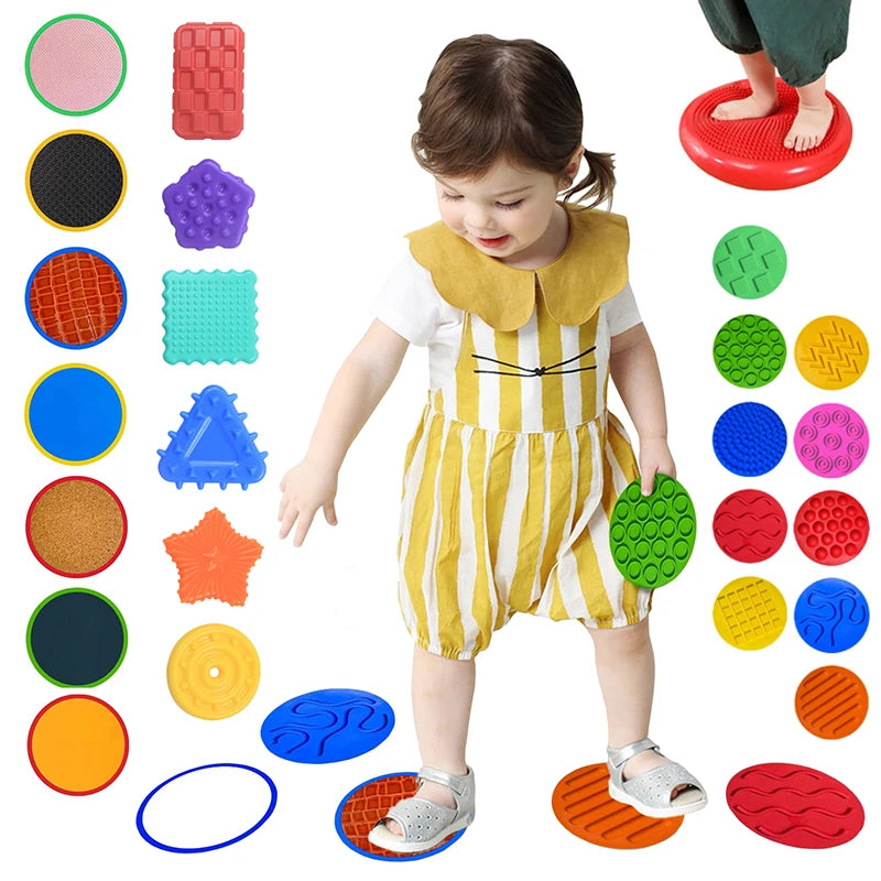 Montessori Shape Texture Sensory Toys Sensory Integration Training Parish Teaching Aids Sensory Play Tactile Anxiety Relief Toys